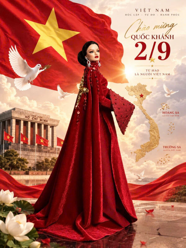 Áo Dài - VIET in Red