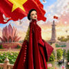 Áo Dài - VIET in Red