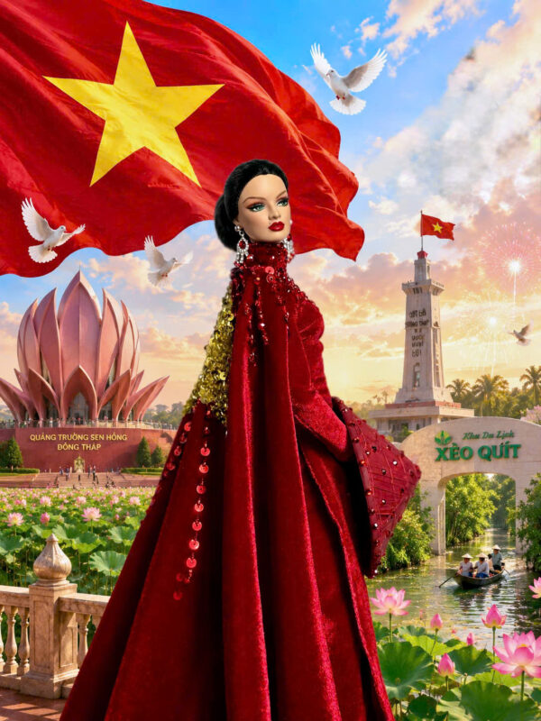 Áo Dài - VIET in Red