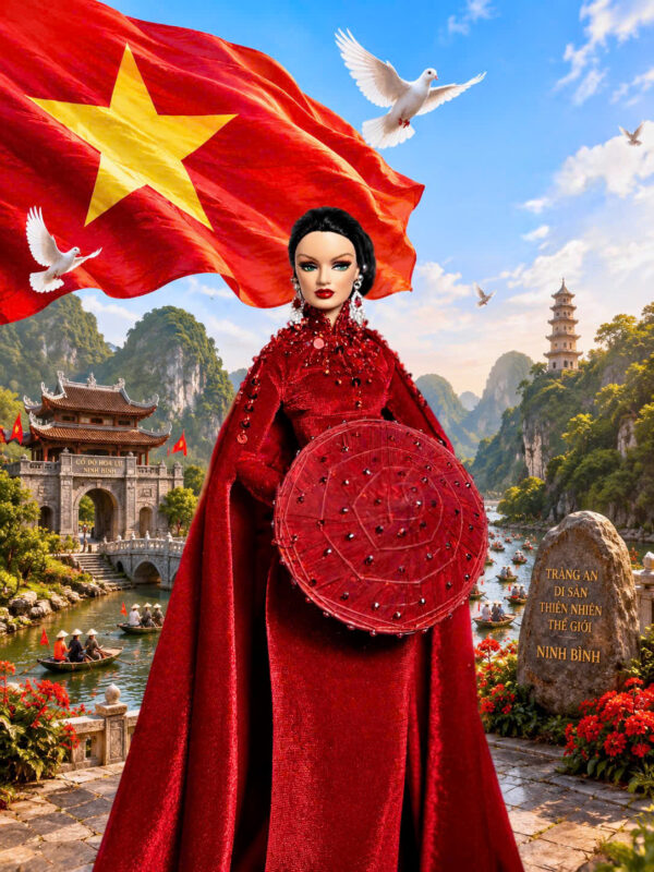 Áo Dài - VIET in Red