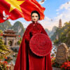 Vietnamese Ao Dai doll outfit