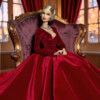 Crimson Nocturne — Velvet Evening Gown